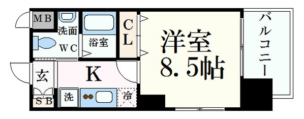 エステムコートみなと元町THEFIRSTの物件間取画像